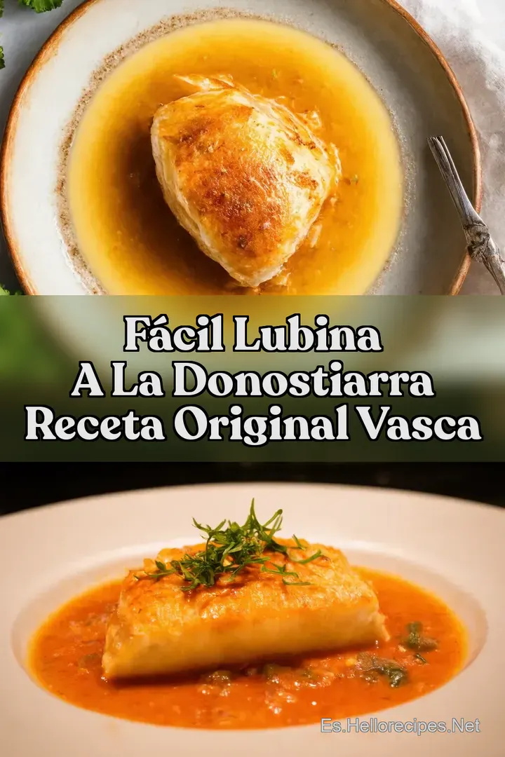F&aacute;cil Lubina a la Donostiarra Receta Original Vasca