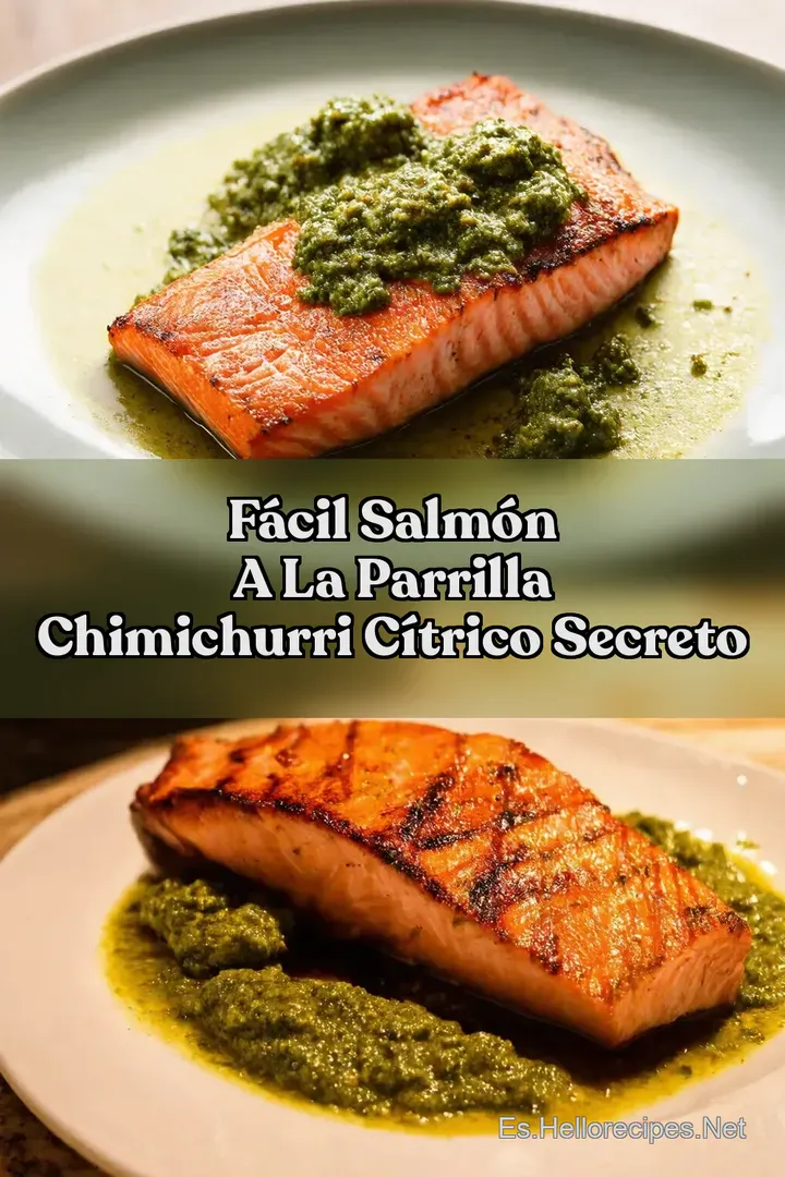 F&aacute;cil Salm&oacute;n a la Parrilla Chimichurri C&iacute;trico Secreto