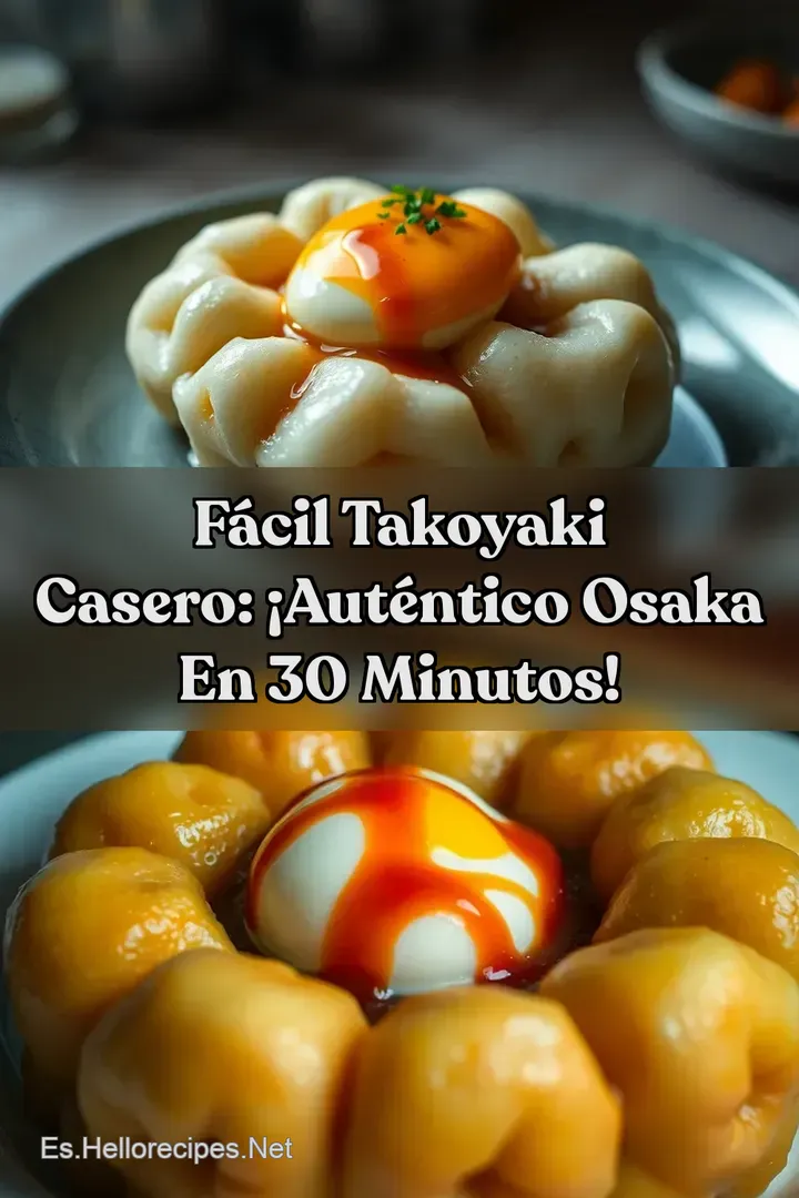 F&aacute;cil Takoyaki Casero: &iexcl;Aut&eacute;ntico Osaka en 30 Minutos!
