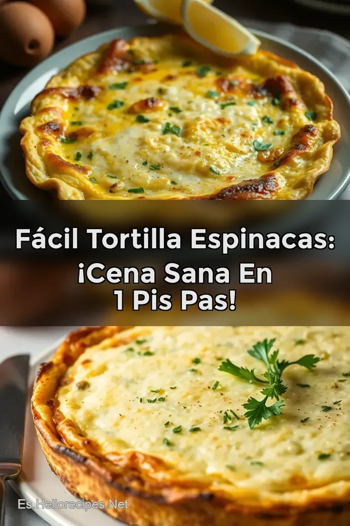 F&aacute;cil Tortilla Espinacas: &iexcl;Cena Sana en 1 Pis Pas!