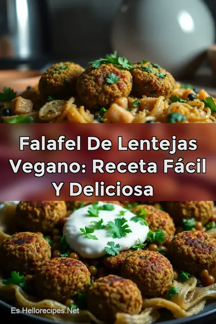 Falafel de Lentejas Vegano: Receta F&Aacute;CIL y Deliciosa ✨