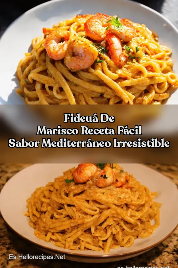 Fideu&aacute; de Marisco Receta F&aacute;cil Sabor Mediterr&aacute;neo Irresistible