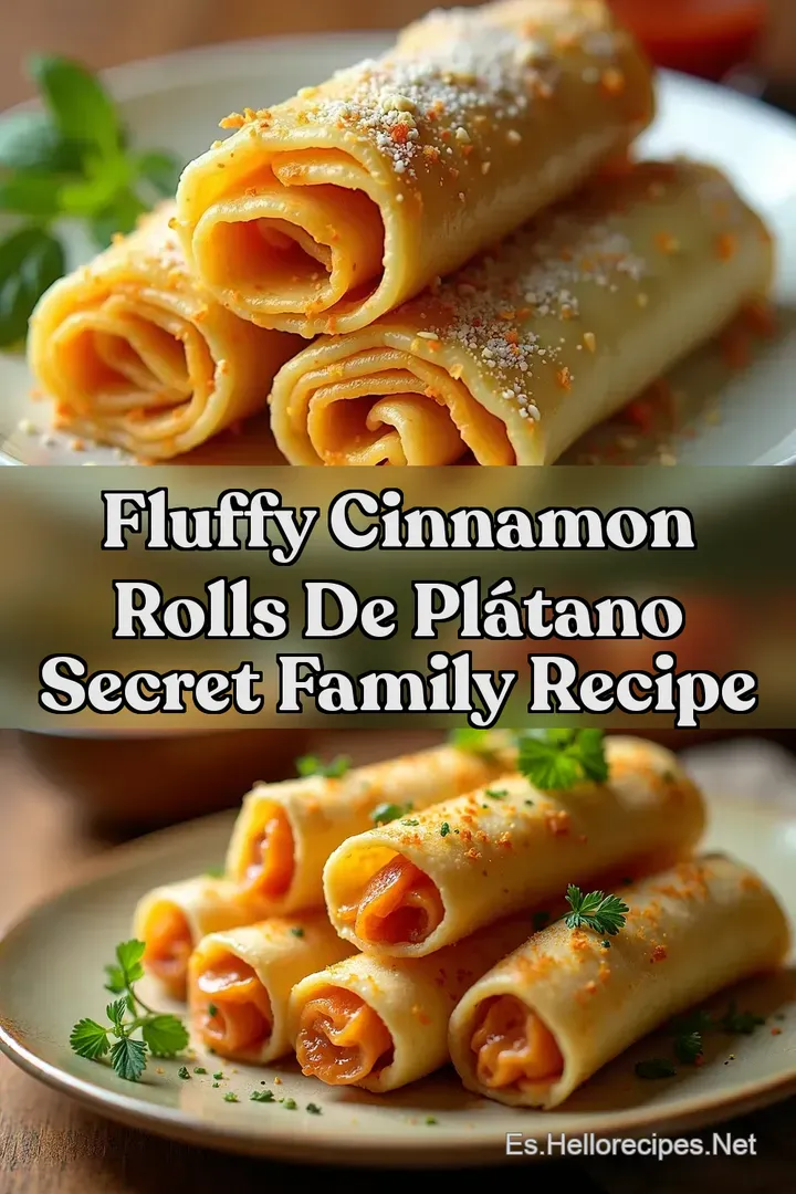 Fluffy Cinnamon Rolls de Pl&aacute;tano Secret Family Recipe