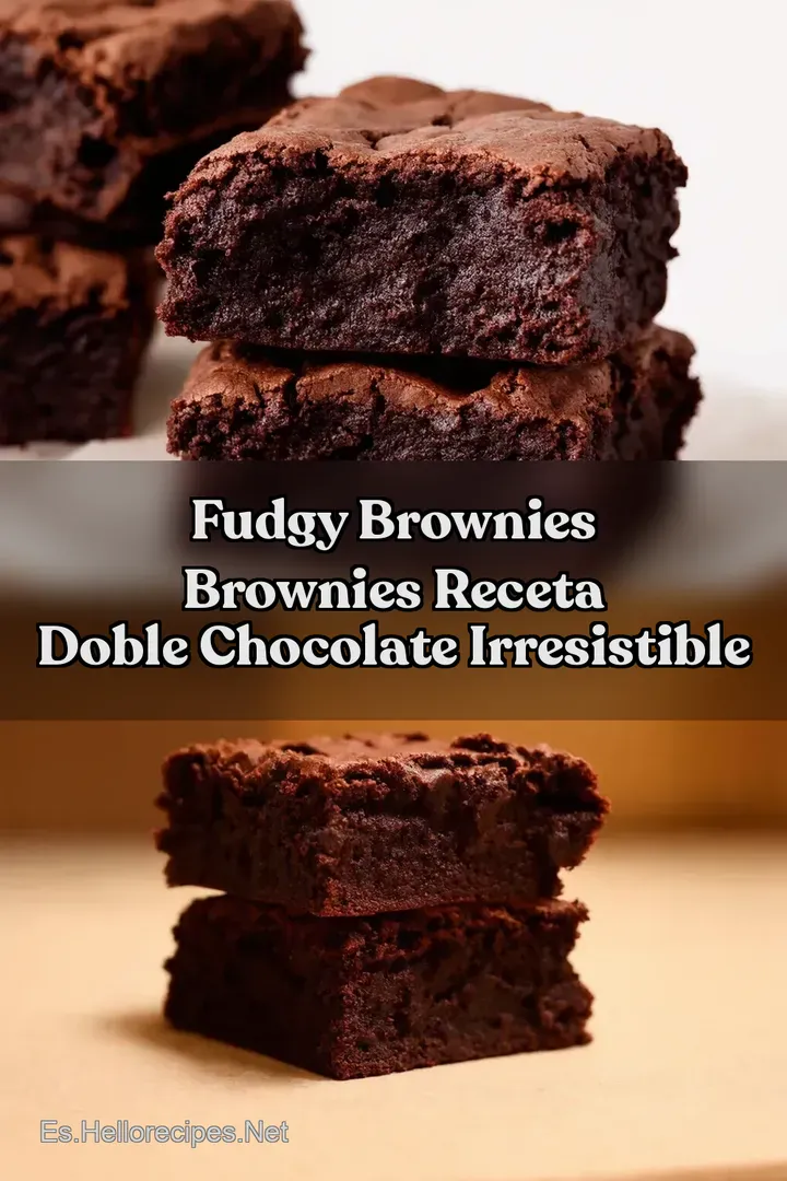 Fudgy Brownies Brownies Receta Doble Chocolate Irresistible