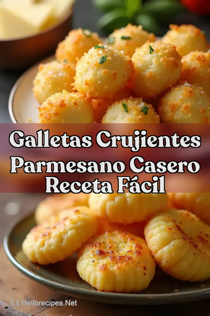 Galletas Crujientes Parmesano Casero Receta F&aacute;cil