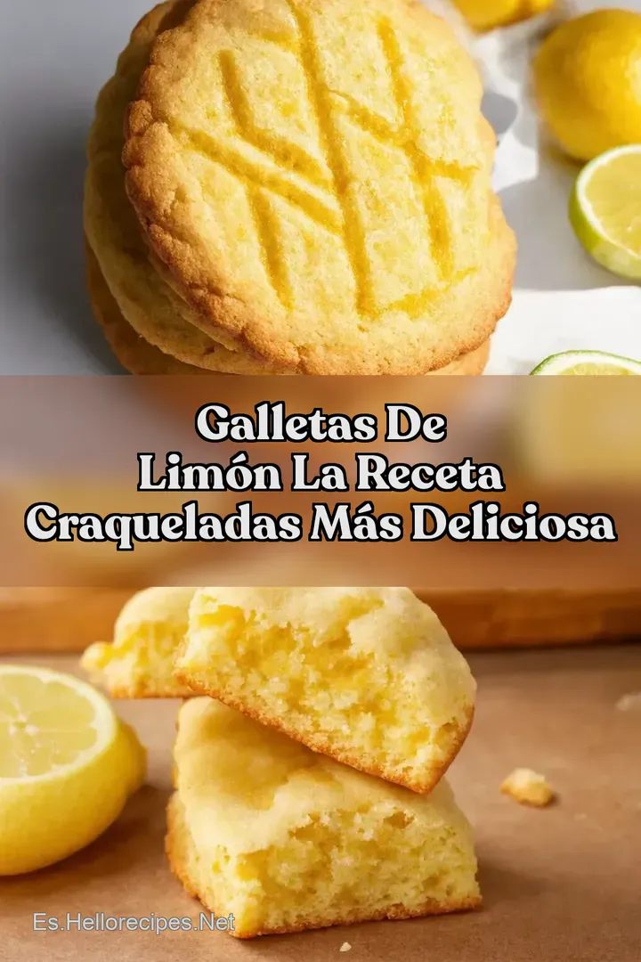 Galletas de Lim&oacute;n La Receta Craqueladas M&aacute;s Deliciosa