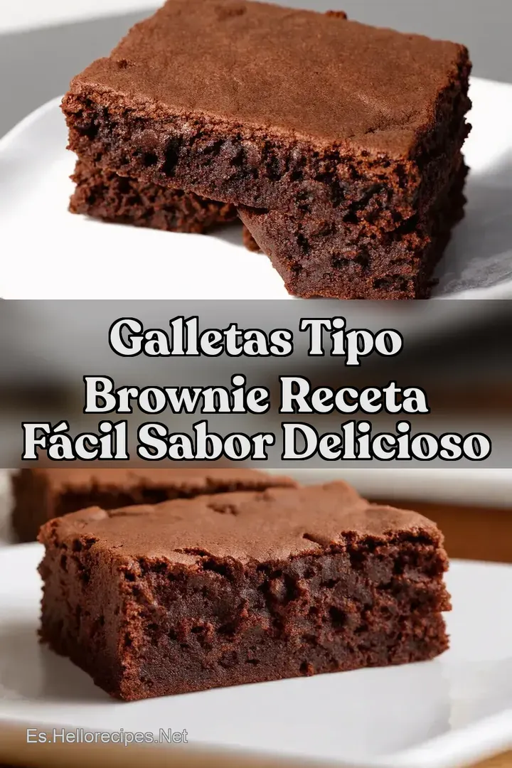 Galletas Tipo Brownie Receta F&aacute;cil Sabor Delicioso