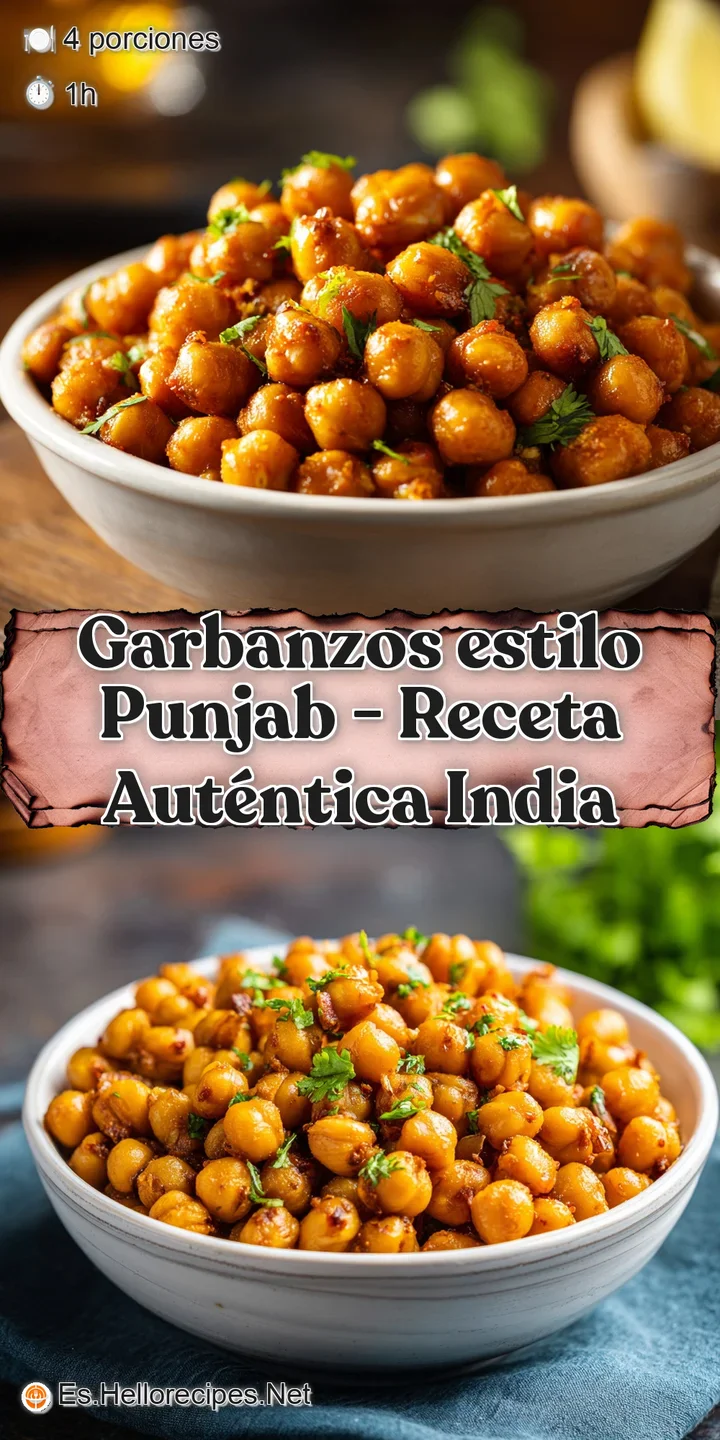 Up-close view of tender chickpeas glistening in a flavorful, dark sauce. Hints of spices and herbs add depth to the image.