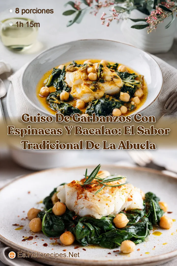 Guiso de garbanzos con espinacas y bacalao: El sabor tradicional de la abuela