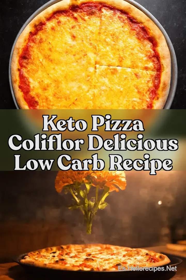 Keto Pizza Coliflor Delicious Low Carb Recipe