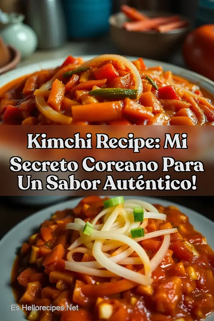 Kimchi Recipe: Mi Secreto Coreano para un Sabor Aut&eacute;ntico!