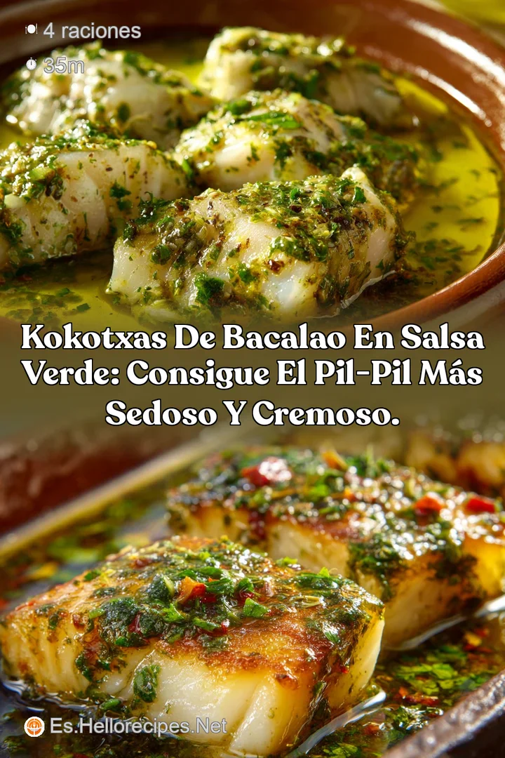 Kokotxas de bacalao en salsa verde: Consigue el Pil-Pil m&aacute;s sedoso y cremoso.