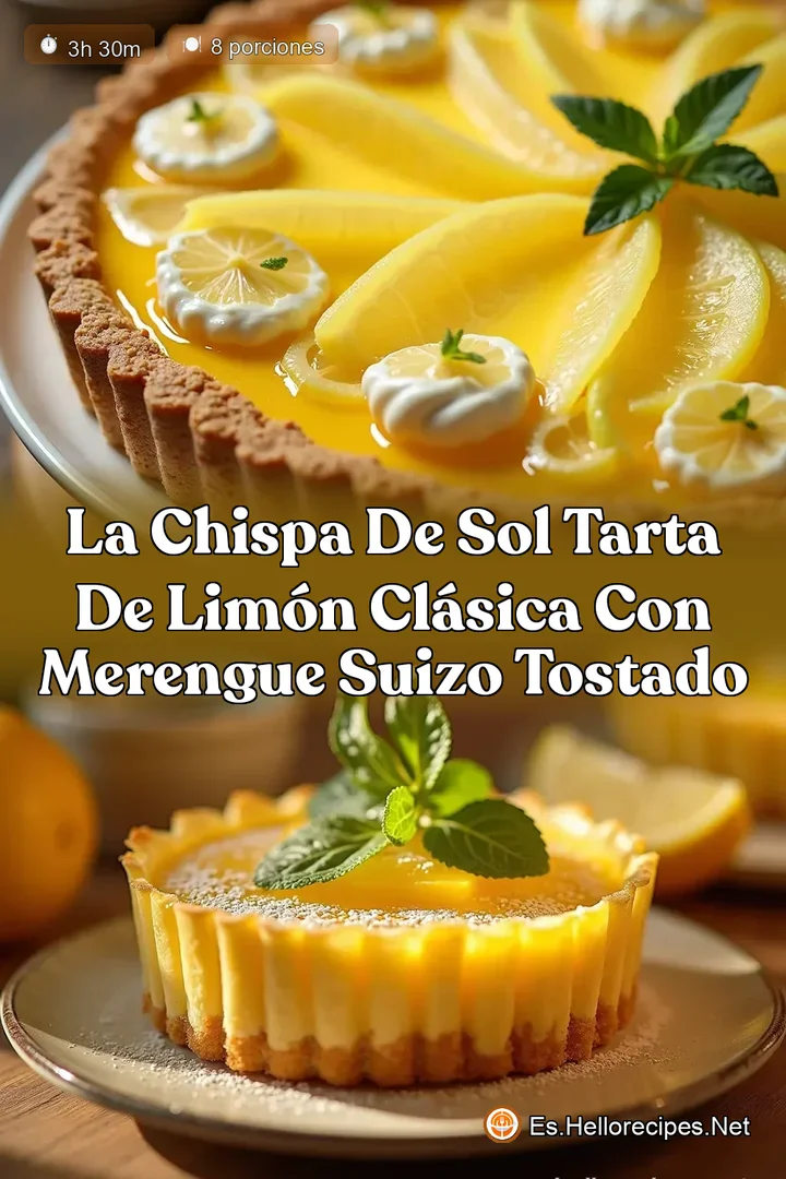 La Chispa de Sol Tarta de Lim&oacute;n Cl&aacute;sica con Merengue Suizo Tostado