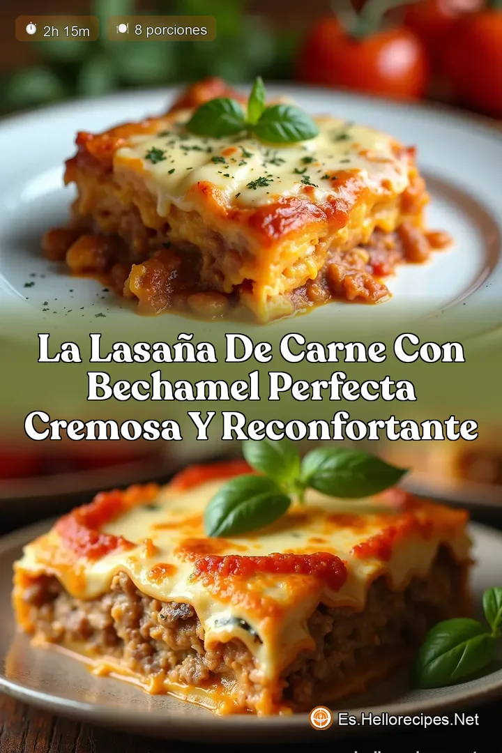 La Lasa&ntilde;a de Carne con Bechamel Perfecta Cremosa y Reconfortante