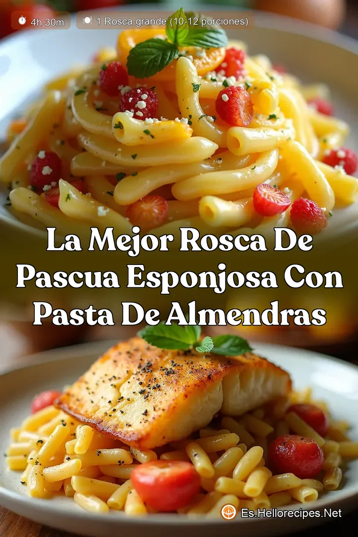 La Mejor Rosca de Pascua Esponjosa con Pasta de Almendras
