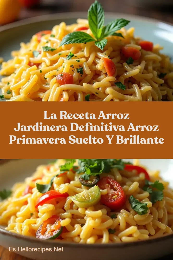 La Receta Arroz Jardinera Definitiva Arroz Primavera Suelto y Brillante