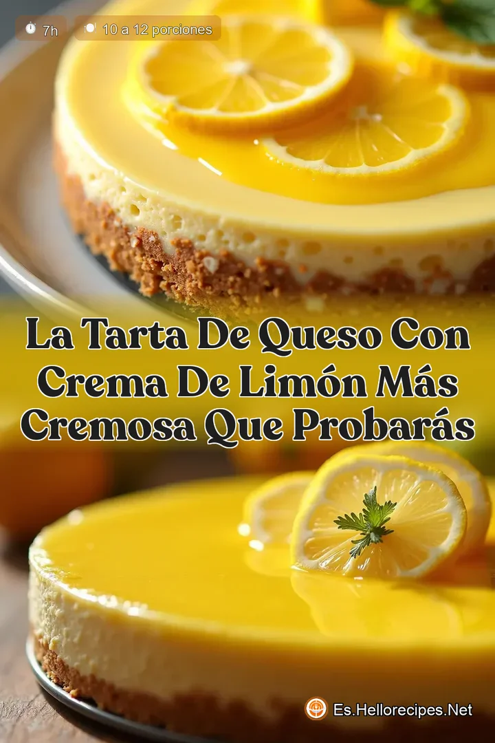 La Tarta de Queso con Crema de Lim&oacute;n m&aacute;s Cremosa que Probar&aacute;s
