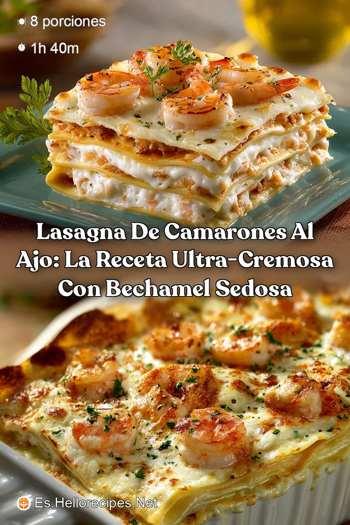 Lasagna de Camarones al Ajo: La Receta Ultra-Cremosa con Bechamel Sedosa