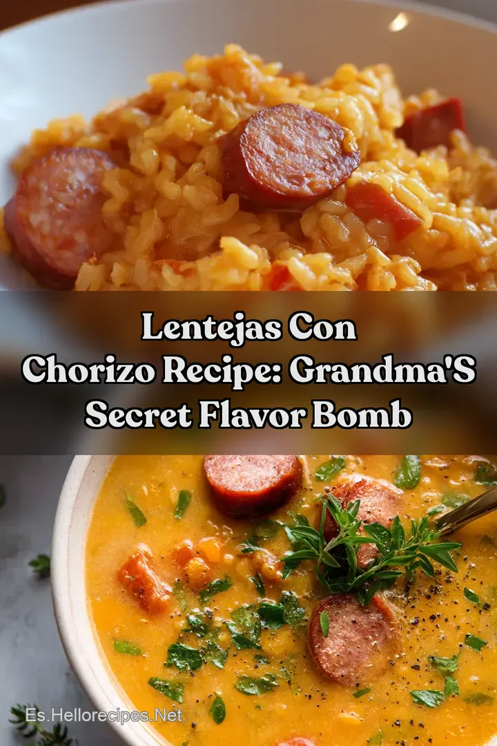 Lentejas con Chorizo Recipe: Grandma s Secret Flavor Bomb