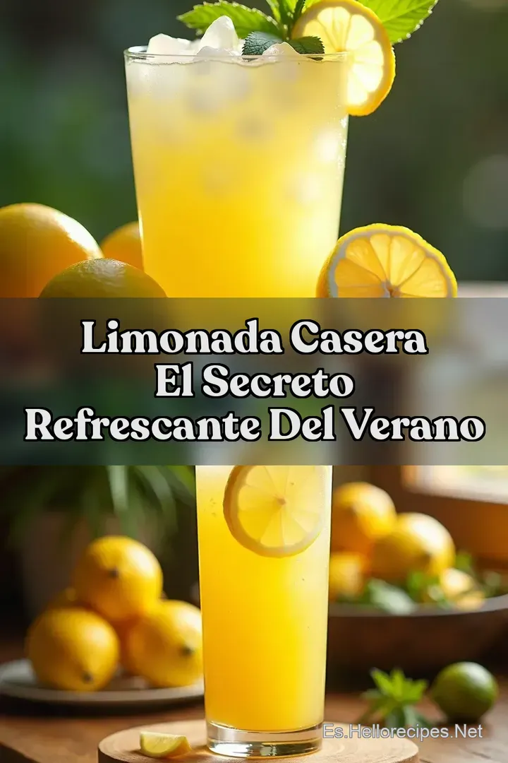 Limonada Casera El Secreto Refrescante Del Verano