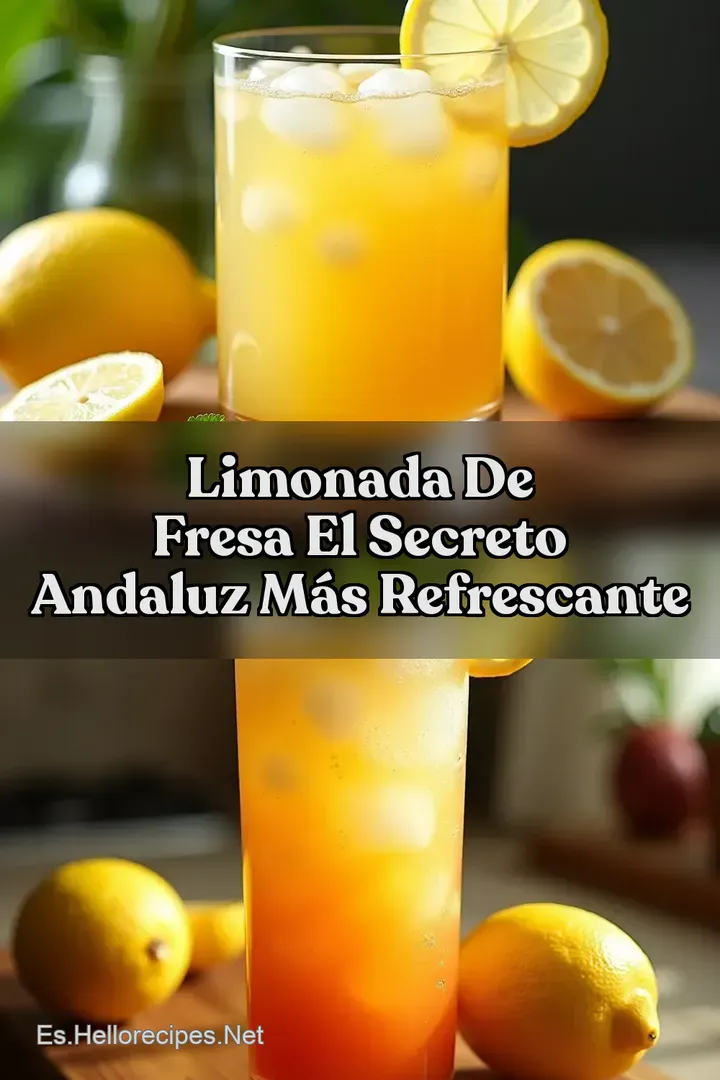 Limonada de Fresa El Secreto Andaluz M&aacute;s Refrescante