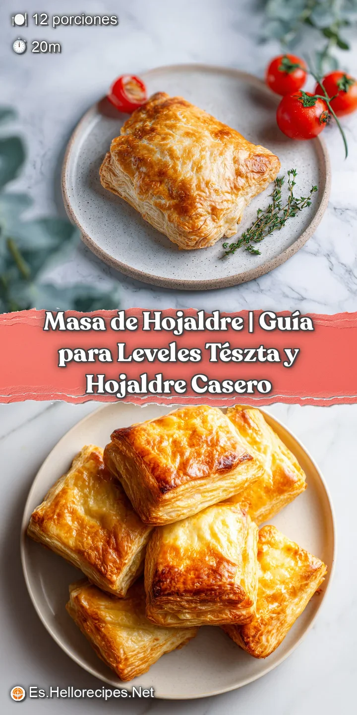 Close-up of buttery, golden puff pastry with thin, crisp layers, glistening slightly.