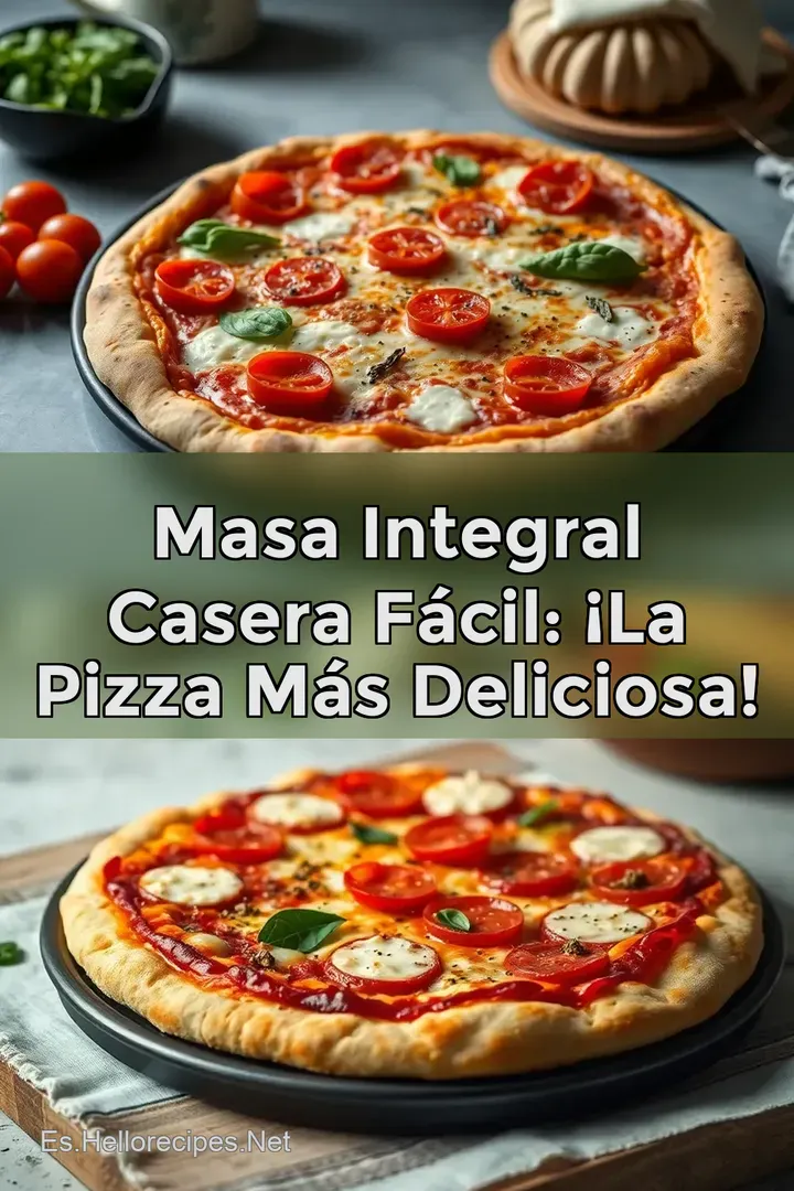 Masa Integral Casera F&aacute;cil: &iexcl;La Pizza M&aacute;s Deliciosa!