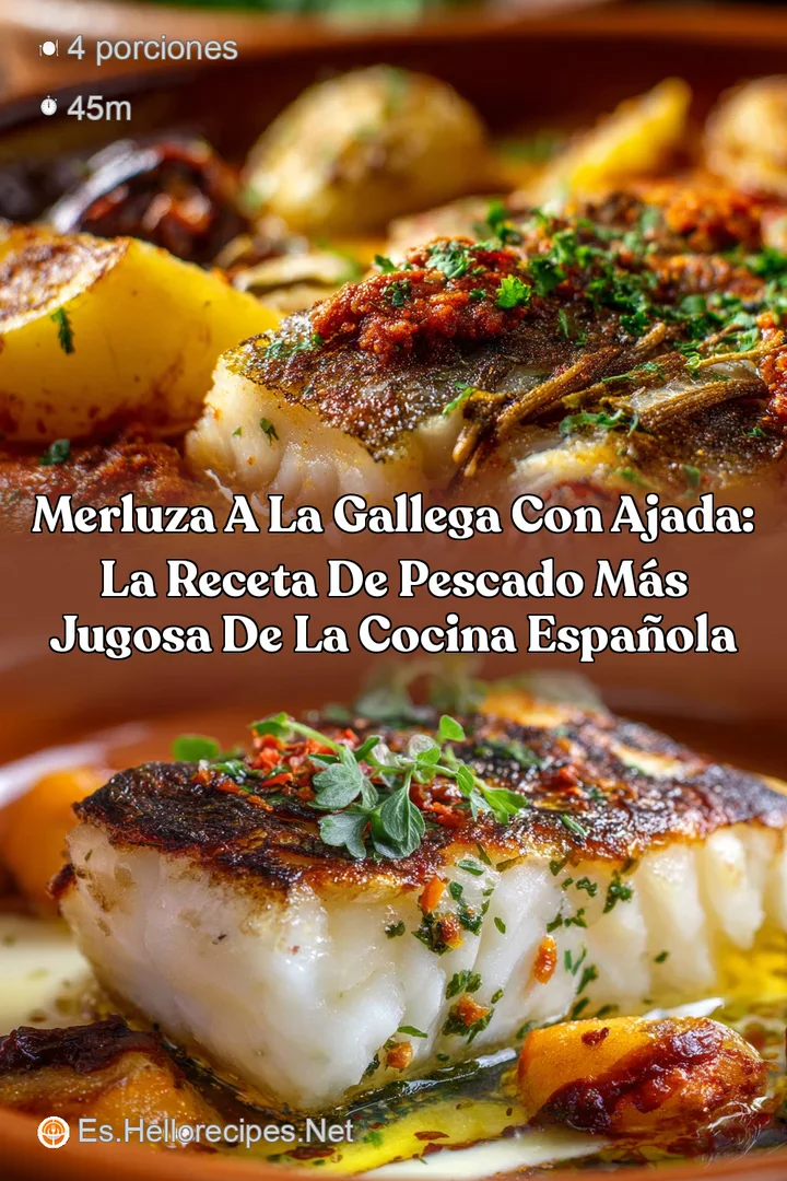 Merluza a la Gallega con Ajada: La receta de pescado m&aacute;s jugosa de la cocina espa&ntilde;ola