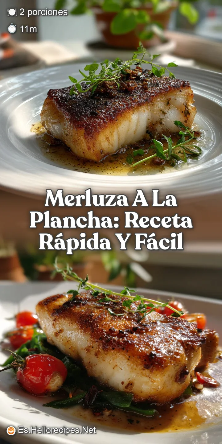 Close-up of perfectly seared hake: the skin deeply golden, bubbly, and enticingly crispy, promising a delightful textural ...