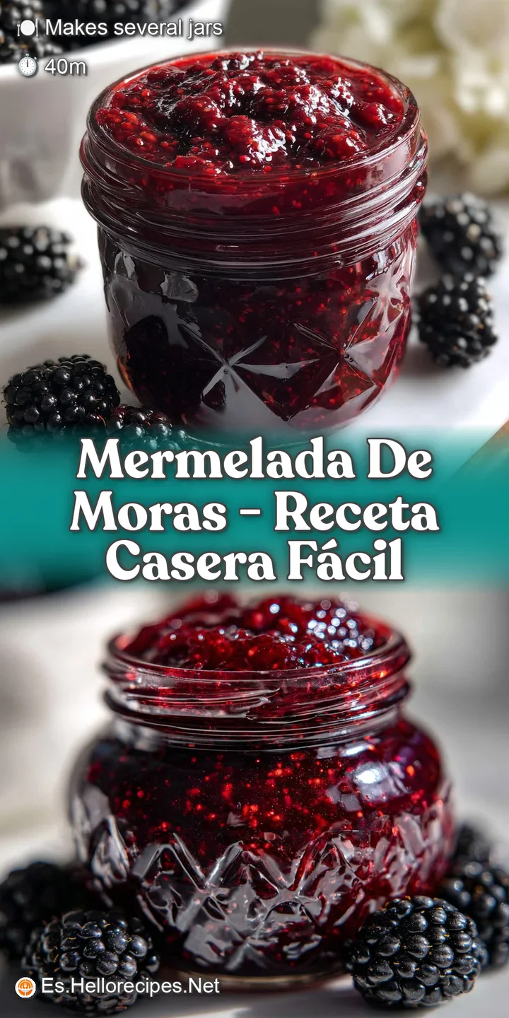 Close-up of thick, ruby-toned blackberry jam, the light catching its surface, highlighting the texture and natural sugars.