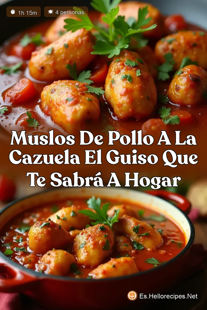 Muslos de Pollo a la Cazuela El Guiso que te Sabr&aacute; a Hogar