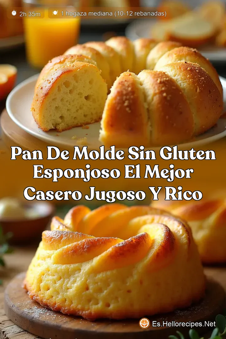 Pan de Molde Sin Gluten Esponjoso El Mejor Casero Jugoso y Rico