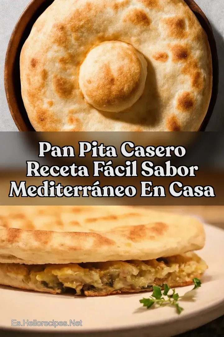 Pan Pita Casero Receta F&aacute;cil Sabor Mediterr&aacute;neo en Casa