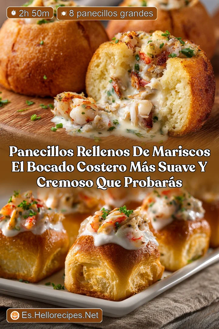 Panecillos rellenos de mariscos El bocado costero m&aacute;s suave y cremoso que probar&aacute;s