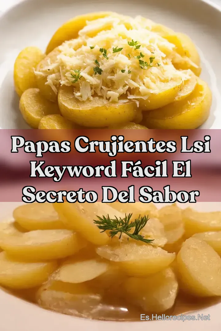 Papas Crujientes LSI keyword F&aacute;cil El Secreto del Sabor