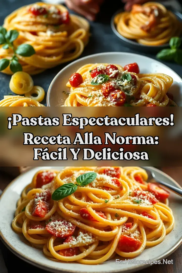 &iexcl;Pastas Espectaculares! Receta alla Norma: F&aacute;cil y Deliciosa