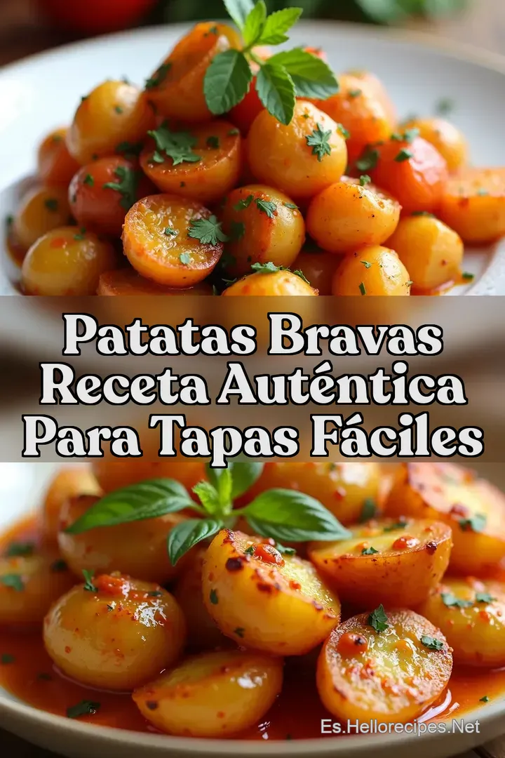 Patatas Bravas Receta Aut&eacute;ntica para Tapas F&aacute;ciles