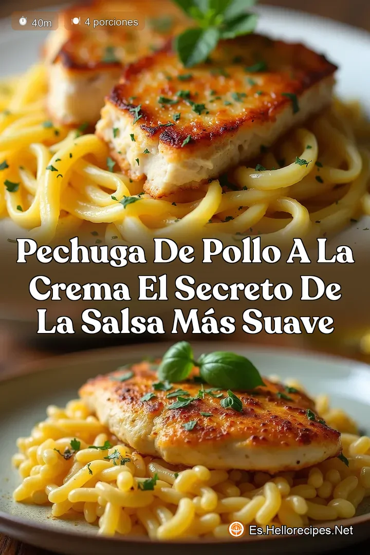 Pechuga de Pollo a la Crema El Secreto de la Salsa M&aacute;s Suave