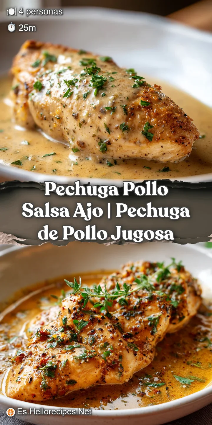 Close-up of tender chicken bathed in rich, creamy garlic sauce. Hints of browned garlic and fresh parsley create a temptin...