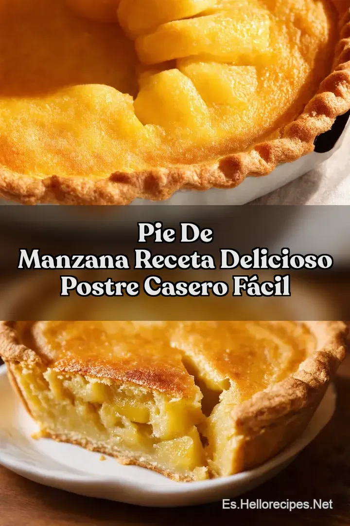 Pie de Manzana Receta Delicioso Postre Casero F&aacute;cil