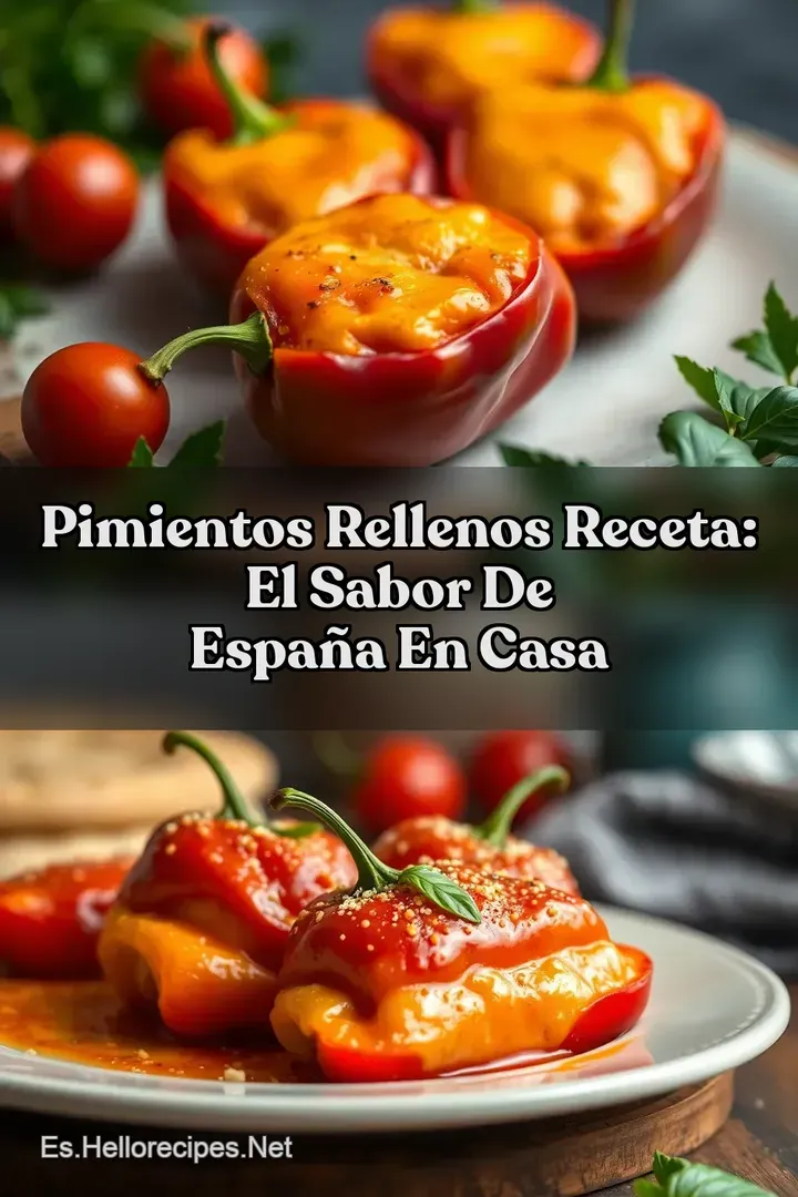 Pimientos Rellenos Receta: El Sabor de Espa&ntilde;a en Casa