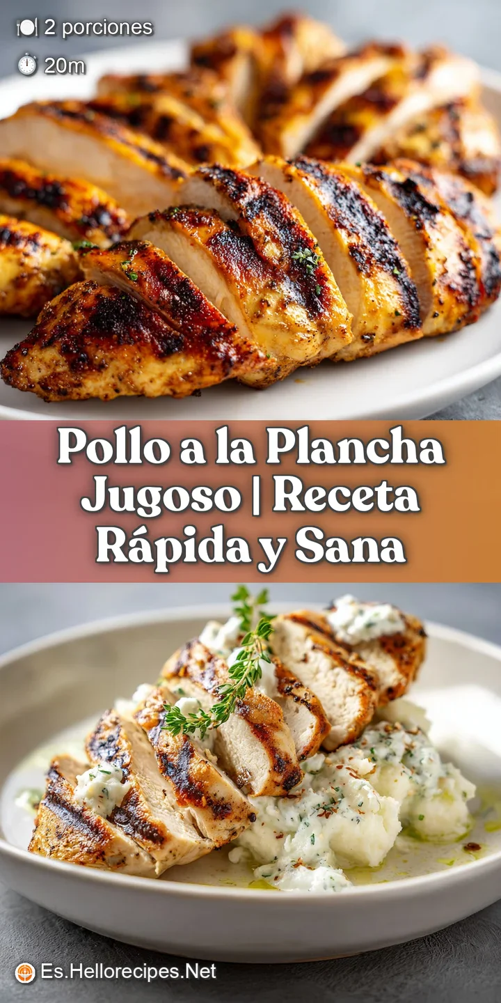 Close-up reveals juicy grilled chicken with a glistening sheen, paired with colorful saut&eacute;ed peppers and fresh parsley spr...