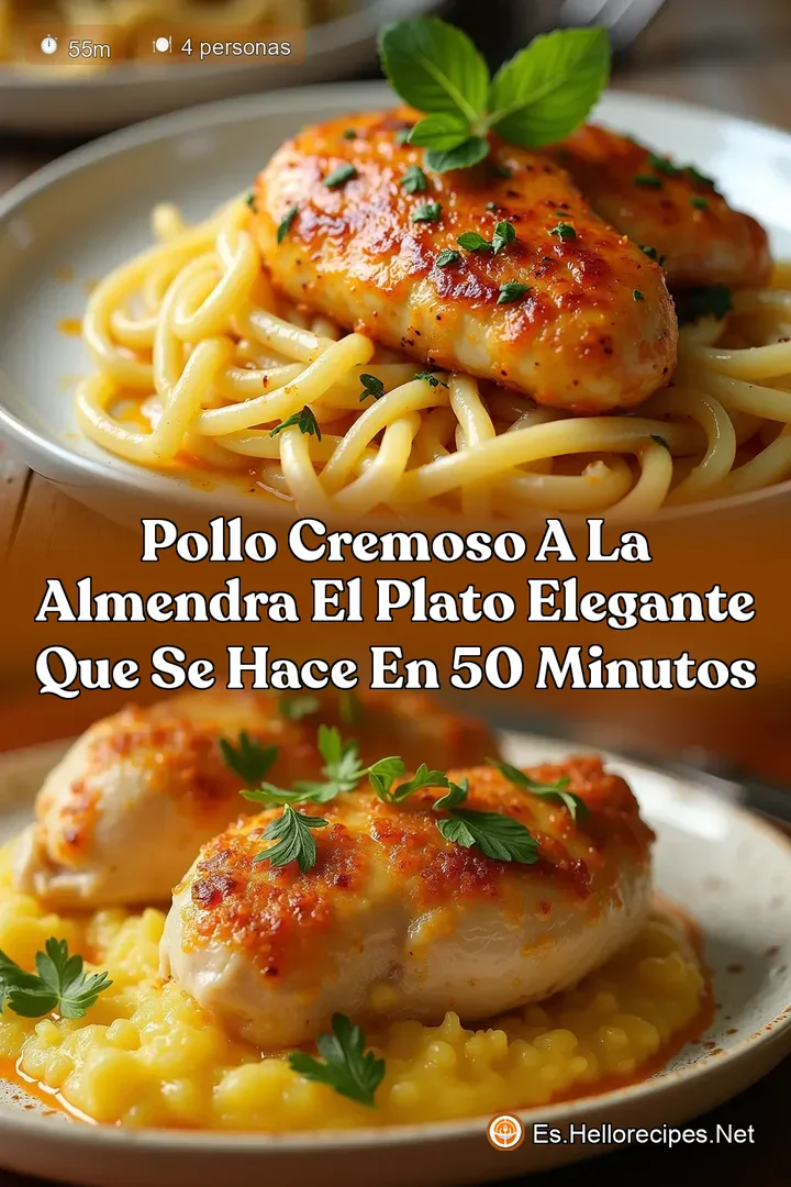 Pollo Cremoso a la Almendra El Plato Elegante que se Hace en 50 Minutos