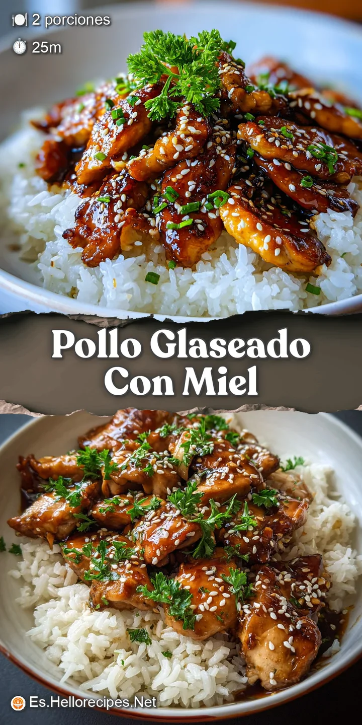 Close-up reveals the sticky-sweet glaze clinging to tender chicken, sesame seeds catching light, hinting at savory, umami ...