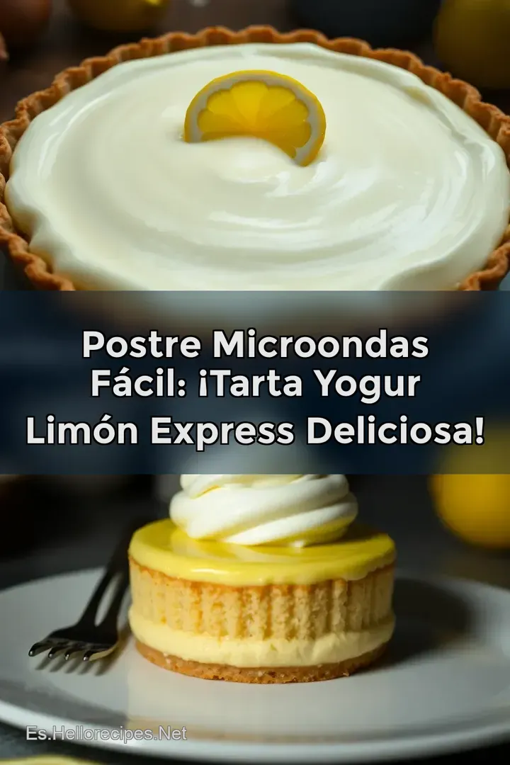 Postre Microondas F&aacute;cil: &iexcl;Tarta Yogur Lim&oacute;n Express Deliciosa!