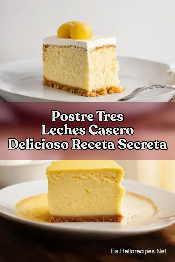 Postre Tres Leches Casero Delicioso Receta Secreta