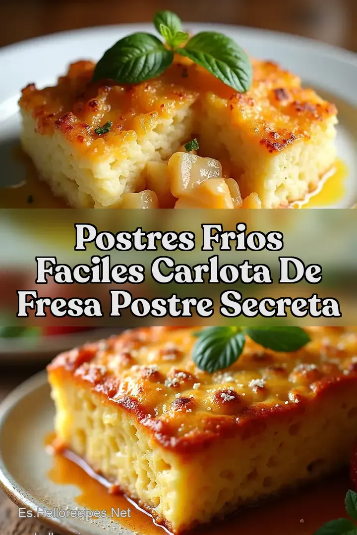 Postres Frios Faciles Carlota de Fresa postre Secreta