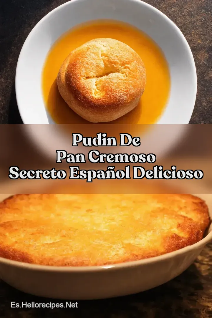 Pudin de Pan Cremoso Secreto Espa&ntilde;ol Delicioso