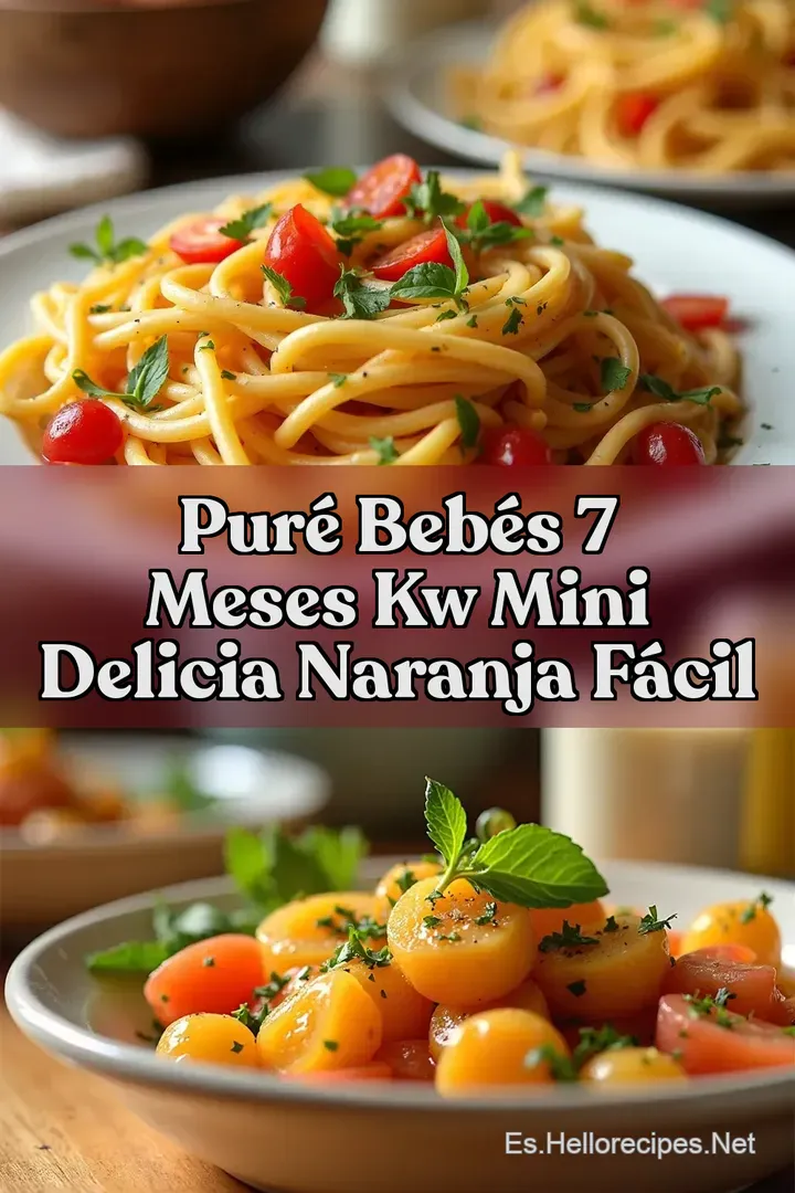 Pur&eacute; Beb&eacute;s 7 Meses kw Mini Delicia Naranja F&aacute;cil