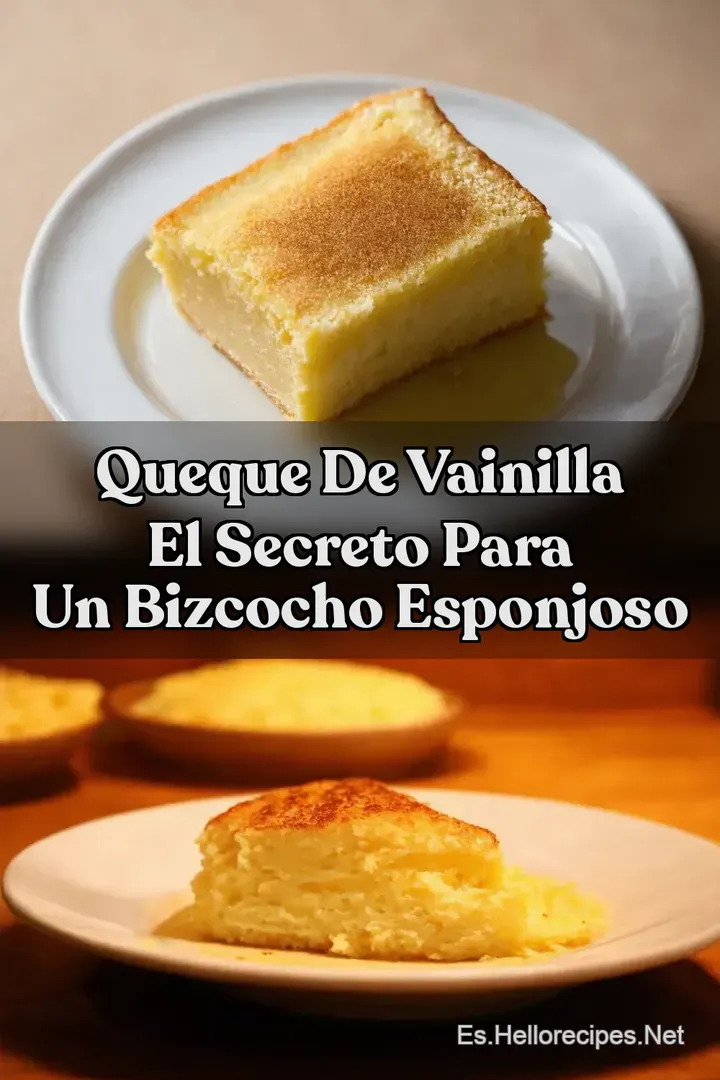 Queque de Vainilla El Secreto Para Un Bizcocho Esponjoso